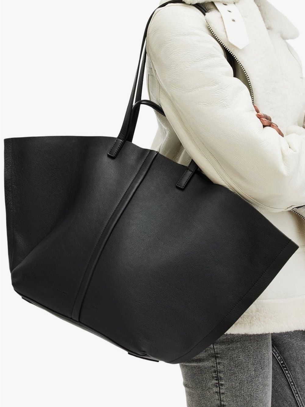 All Saints - Phoenix Black Leather
East/West Tote - like new condition - Picture 2 of 5